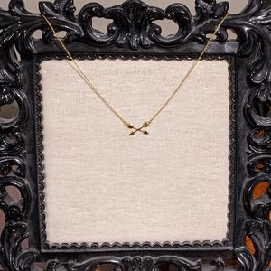 Charming Charlie's Gold Arrows Necklace